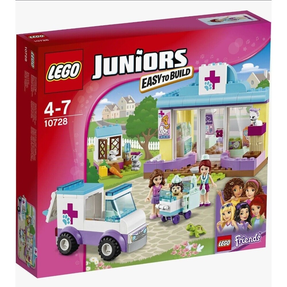 Lego Friends Juniors Mia's Vet Clinic Instructuins Included NO BOX 173 Pieces...